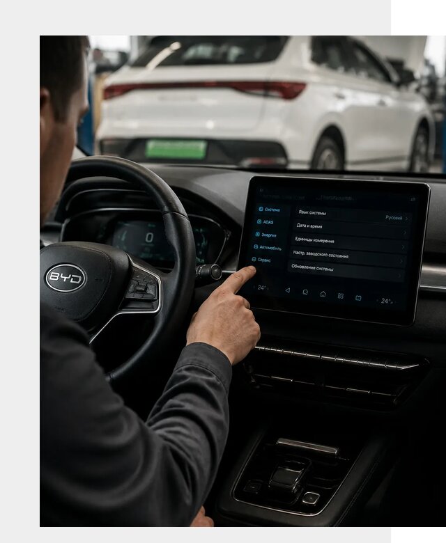Русификация BYD E2 в Кандалакше от 15053 р. | ФастМобиль-Кнд под ключ