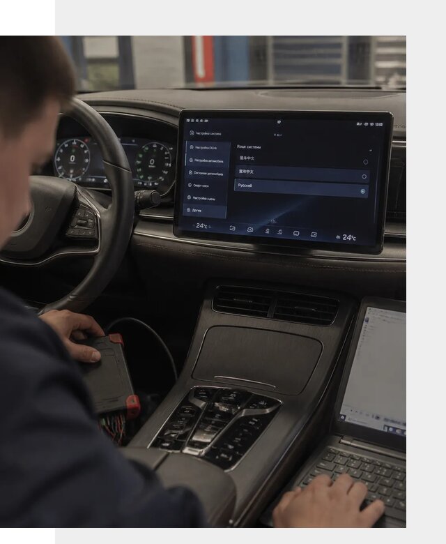 Русификация автомобиля BYD HAN для эксплуатации в Кандалакше